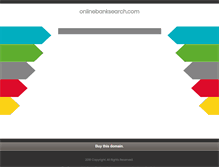 Tablet Screenshot of onlinebanksearch.com